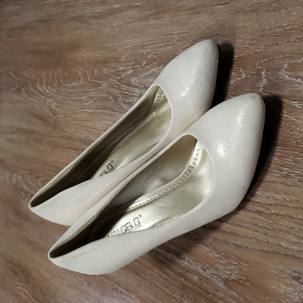 (EU39) VANGELO by Donna Sparkly Classic Neutral Minimalist Party Luxury
